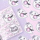 Boo - Coffee Cup Sticker - Bat Vinyl Die Cut Sticker - Ghost Vinyl Sticker - Tumbler Decal - Coffee Vinyl Stickers