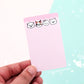 Paper + Thread Character Washi Tape Card - Washi Tape Organizer - Washi Organzing Idea - Planning on the Go - Travel Washi Card - Washi Samp