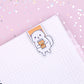 Snowball Pumpkin Spice Latte Magnetic Bookmark