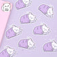 Napping Vinyl Die Cut Sticker - Coconut Vinyl Sticker