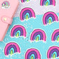 Scribble Rainbow - Vinyl Die Cut Sticker - Vinyl Sticker - Vinyl Decal