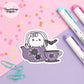 Boo and Lunar Tea Party Vinyl Die Cut Sticker