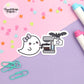 Coffee Pot Vinyl Die Cut Sticker - Boo and Lunar