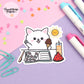Summer Planning Vinyl Die Cut Sticker - Coconut The Dog