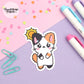 Too Hot Outside Vinyl Die Cut Sticker - Pumpkin The Cat