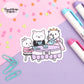 Fancy Tea Party Vinyl Die Cut Sticker