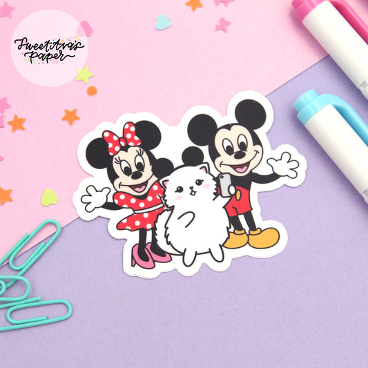 Magical Characters Vinyl Die Cut Sticker - Snowball The Cat