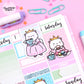 Pinky Out Magnetic Bookmark - Snowball the Cat