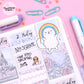 Imagination Rainbow Magnetic Bookmark - Snowball the Cat
