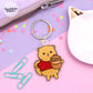 Snowball Pooh Bear Acrylic Keychain