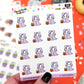 Snuggled Up With Halloween Treats Planner Stickers - Pumpkin The Cat - [1132]