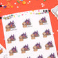 Haunted House Planner Stickers - Mocha The Sloth [1163]