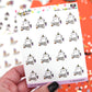 Halloween Planner Planner Stickers - Snowball The Cat - [1147]