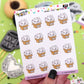 Just Here For The Boo's Planner Stickers - Snowball The Cat - Boo and Lunar [1149]