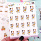Candy Corn Mug Planner Stickers - Pumpkin The Cat - [1134]