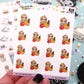 Apple Cider Planner Stickers - Mocha The Sloth [1162]