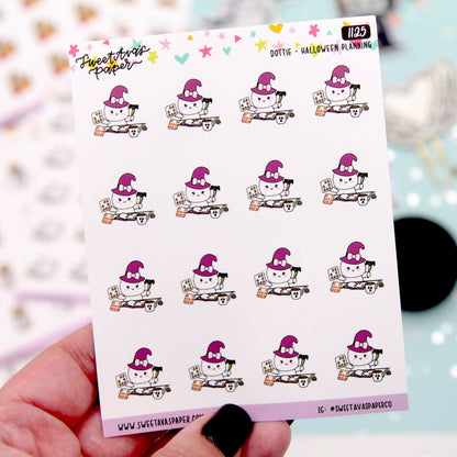 Witchy Halloween Planning Planner Stickers - Dottie The Sugar Bug - [1125]