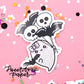 Halloween Party Balloons Glitter Vinyl Die Cut Sticker - Boo & Lunar