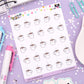 Cat Face Mug Planner Stickers - Cat Shaped Icons - [914]