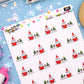 Elf Snowball on a Wall Planner Stickers - Snowball The Cat - [1144]