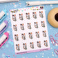Tangled In Holiday Lights Planner Stickers - Pumpkin The Cat - [1137]