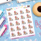 Winter Planning Planner Stickers - Mocha The Sloth [1156]