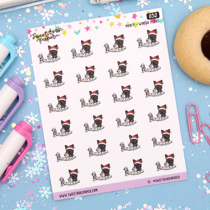 Winter Planning Planner Stickers - Monty The Bat - [1152]