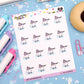 Ice Skating Planner Stickers - Boo and Lunar - [1121]