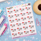 Watching Holiday Movies Planner Stickers - Boo and Lunar - [1119]