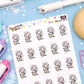 Tangled In Holiday Lights Planner Stickers - Dottie The Sugar Bug - [1128]