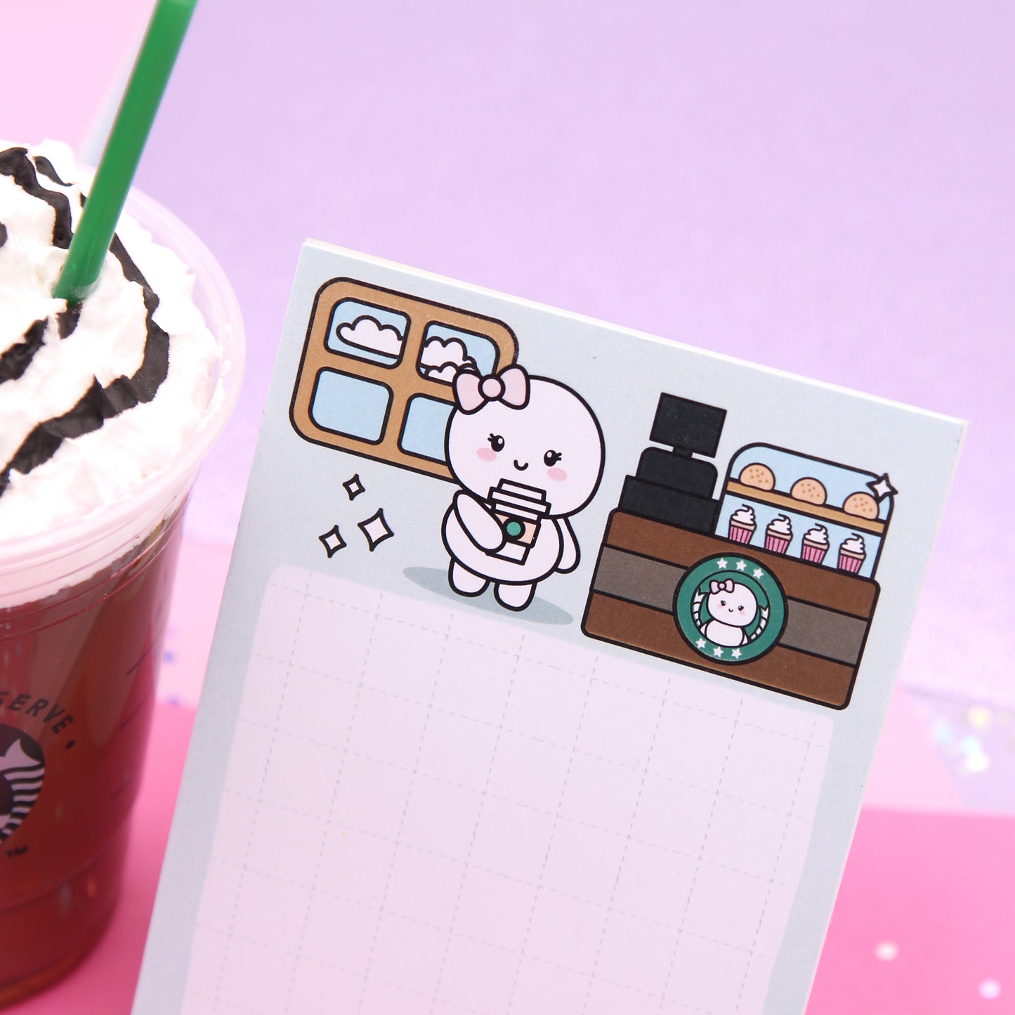 Coffee Cafe -  4" x 6" Memo Notepad - 25 Sheets - Dottie