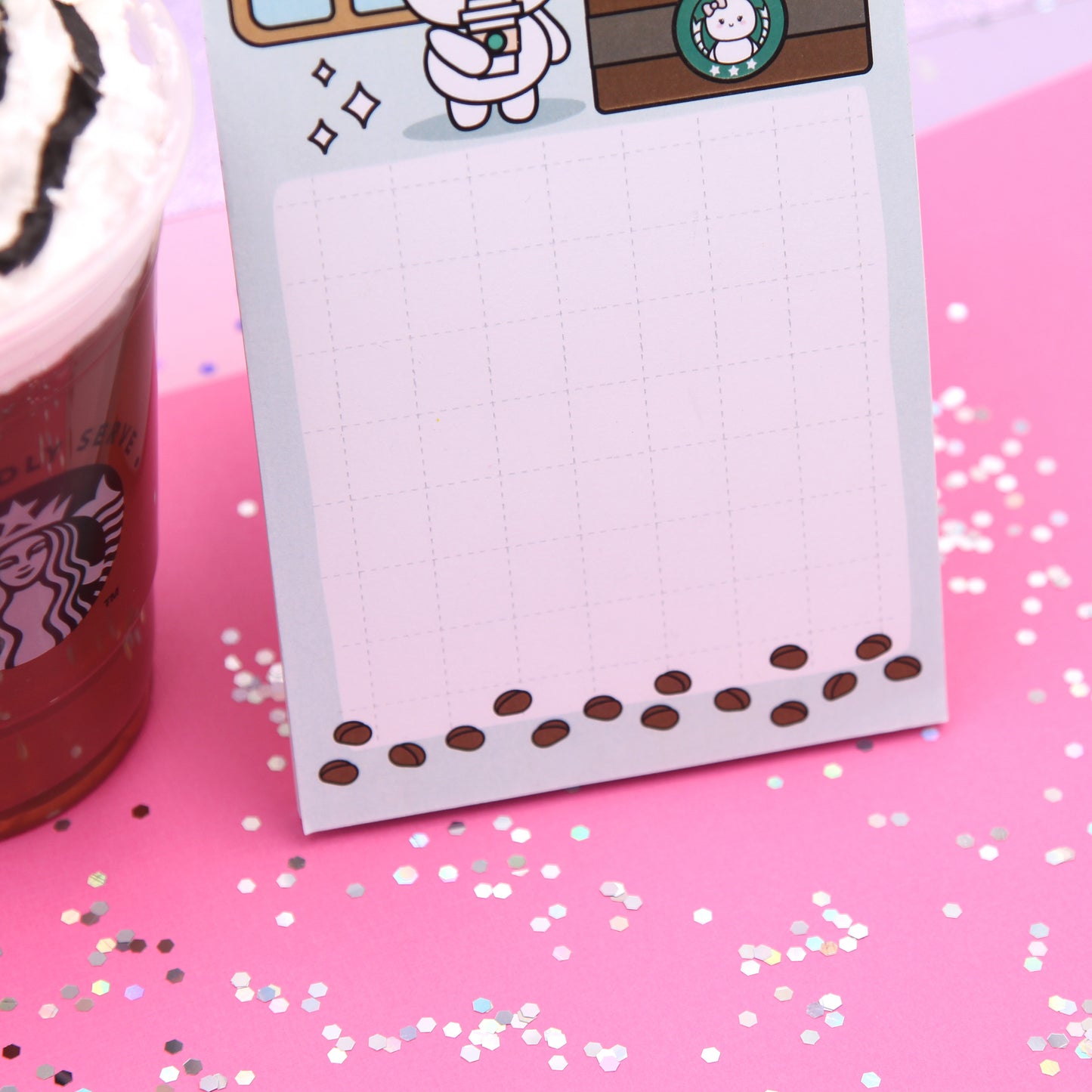 Coffee Cafe -  4" x 6" Memo Notepad - 25 Sheets - Dottie