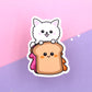 Peanut Butter and Jelly Sandwich Vinyl Die Cut Sticker - Coconut The Dog - Planning Vinyl Die Cut Sticker
