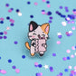 Cute Pink Planner - Pumpkin The Cat - Acrylic Pin