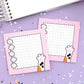 Calico Cat Paw - 25 Sheets - 3" x 3" Sticky Notepad