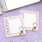 Calico Cat Paw - 25 Sheets - 3" x 3" Sticky Notepad
