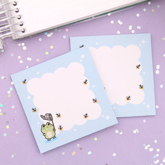 Catching Fireflies - Nini Frog - 25 Sheets - 3" x 3" Sticky Notepad