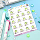 Paperwork Planner Stickers - Work Planner Stickers - Character Planner Stickers - Nini Frog - [1442]