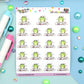 Paperwork Planner Stickers - Work Planner Stickers - Character Planner Stickers - Nini Frog - [1442]