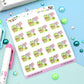 Happy Mail Planner Stickers - Mailbox Planner Stickers - Character Planner Stickers - Nini Frog - [1428]
