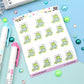 Nap Time Planner Stickers - Sleep Planner Stickers - Character Planner Stickers - Nini Frog - [1427]