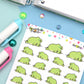 Nope Planner Stickers - Dead Tired Planner Stickers - Character Planner Stickers - Nini Frog - [1436]