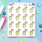 Friday Planner Stickers - Finally Friday Planner Stickers - Character Planner Stickers - Nini Frog - [1429]