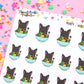 Healthy Eating Planner Stickers - Salad Planner Stickers - Vegetables Planner Stickers - Weight Loss Planner Stickers -  Monty The Bat - [12