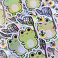 Holographic Fireflies Vinyl Sticker - Nini Frog - Waterproof Vinyl Die Cut Sticker