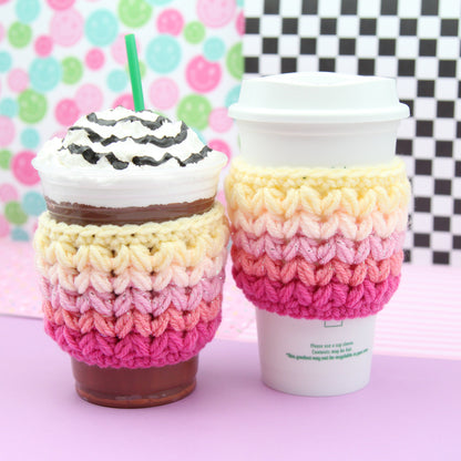 Everything Is Fine Crochet Cup Cozie Sleeve