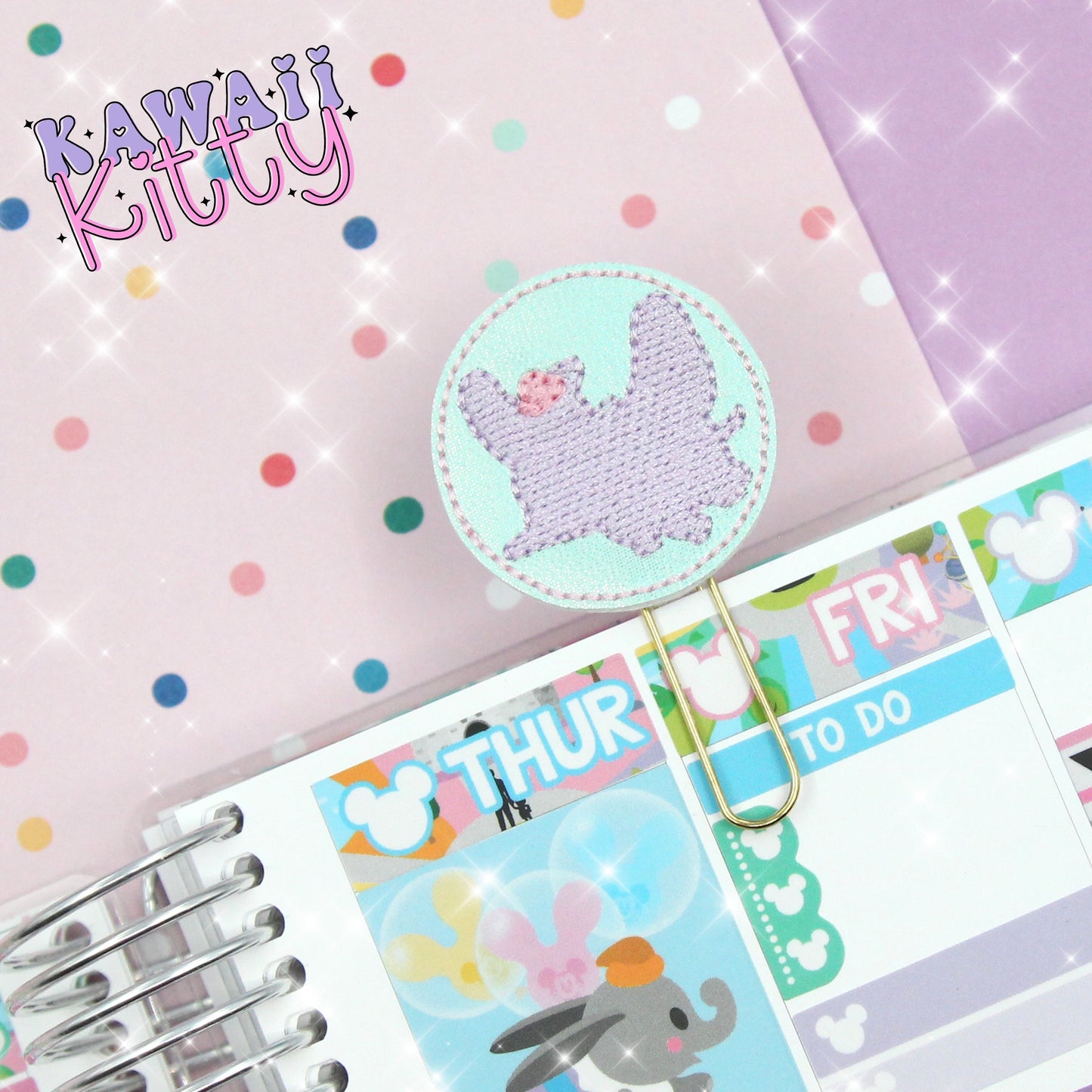Magical Elephant Icon Planner Clip