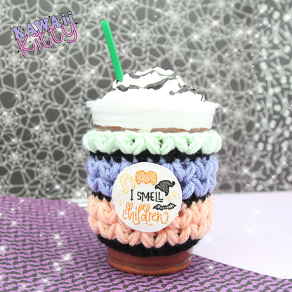 I Smell Children Crochet Cup Cozie Sleeve