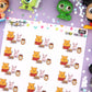 Pancake Breakfast - Bear and Pig - Planner Stickers - Magical Planner Stickers - Magical May - [1540]