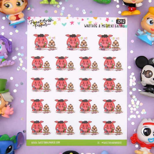 Pig Out Planner Stickers - Magical Planner Stickers - Magical May - [1542]